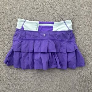Lululemon Run Pace Setter Skirt Skort Purple Power Athletic Tennis Women's 4